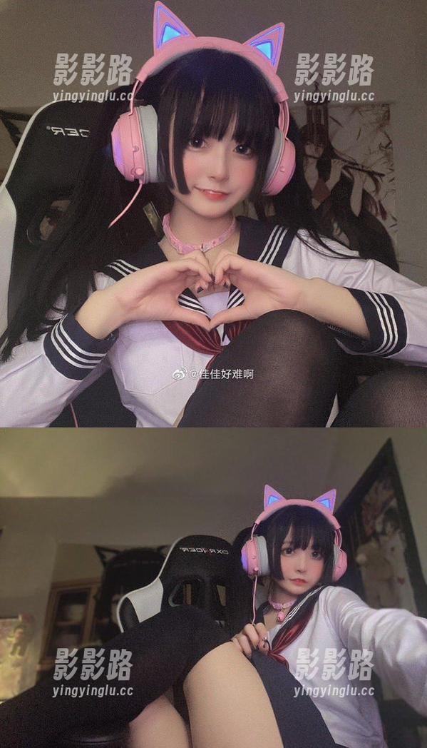 佳佳好难啊在在线图集里穿上透明女仆的瞬间，我好像在旁边悄悄看热闹。