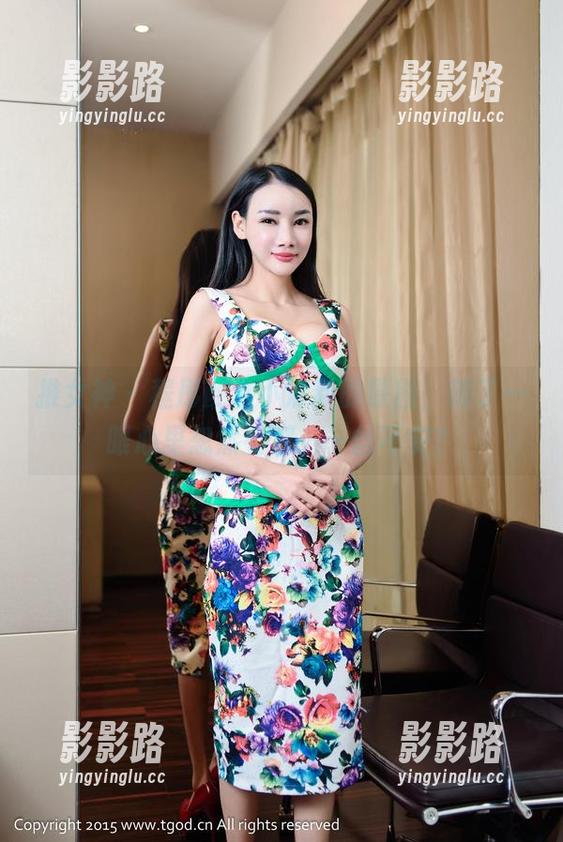 推女神 - 程彤颜这小清新的原图，瞄了一眼心里忽然有那么一丝不安？